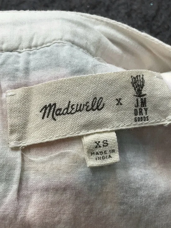Madewell White Mini Dress with Multicolor Embroidery - Picture 3 of 3